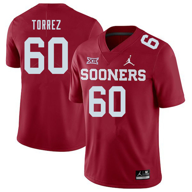 Oklahoma Sooners #60 Matt Torrez College Football Jerseys Sale-Crimson
